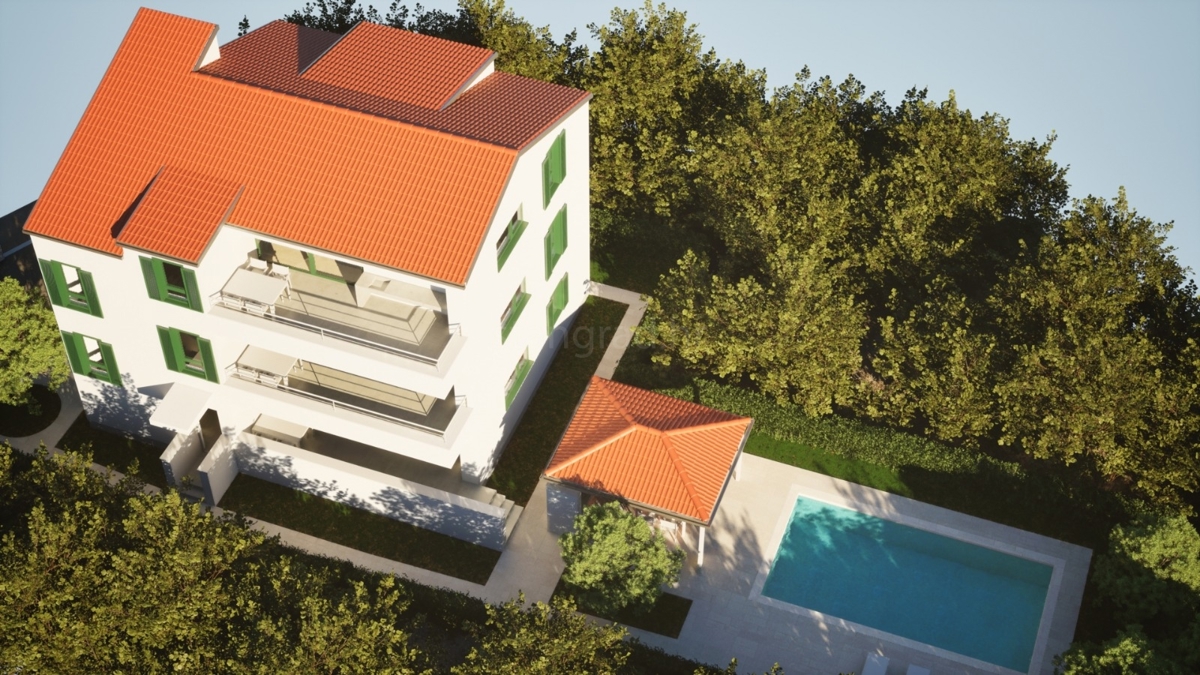 Šilo, nuovo appartamento con piscina, a 100 m dal mare!