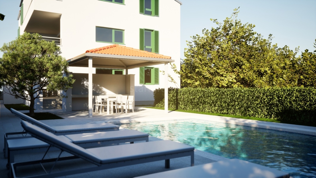 Šilo, nuovo appartamento con piscina, a 100 m dal mare!