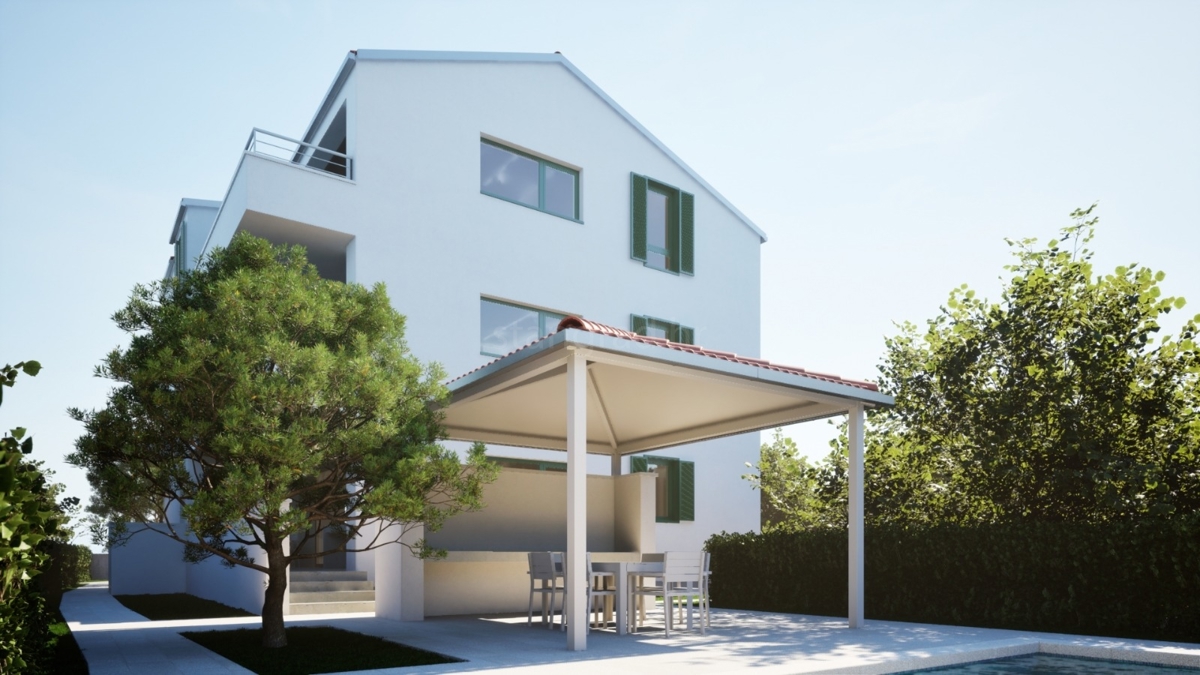 Šilo, nuovo appartamento con piscina, a 100 m dal mare!