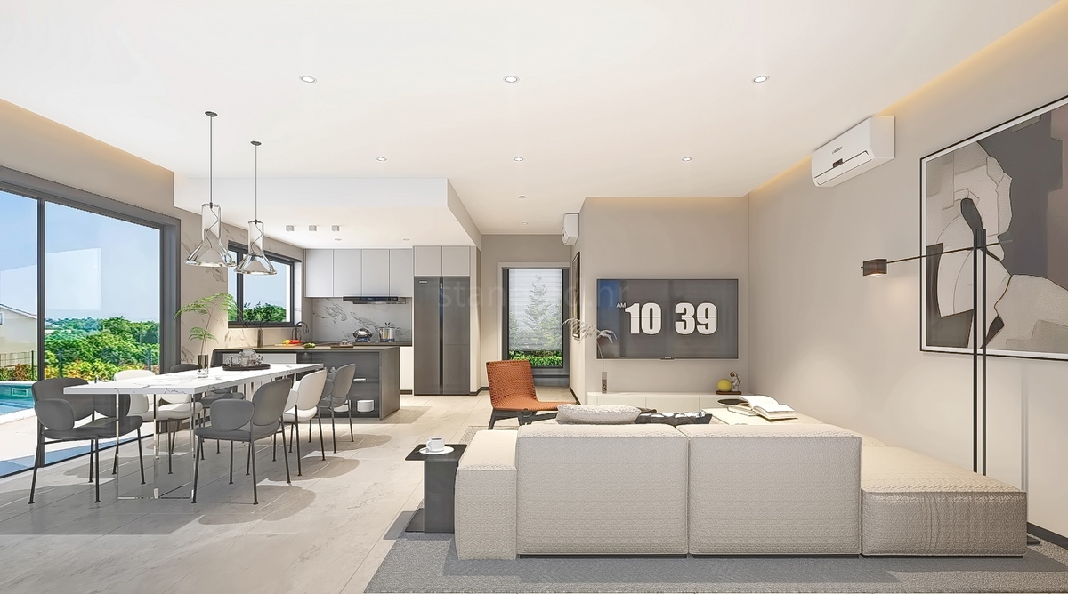 Krk, dintorni, nuova villa di lusso con una vista meravigliosa!