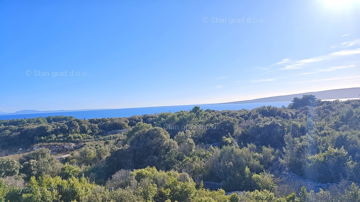 Città di Krk, appartamento a due piani con piscina e vista mare