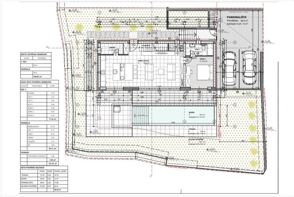 Krk, dintorni, moderna casa indipendente con vista sul mare aperto, progettata dal designer