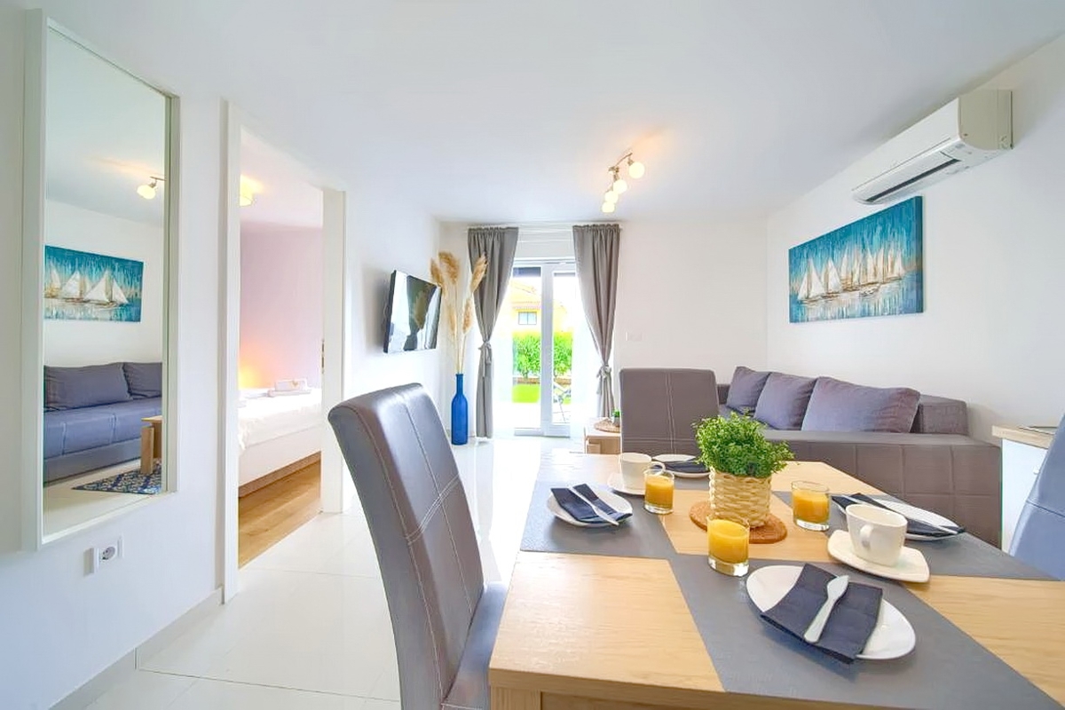 Malinska, due unità abitative con giardino!