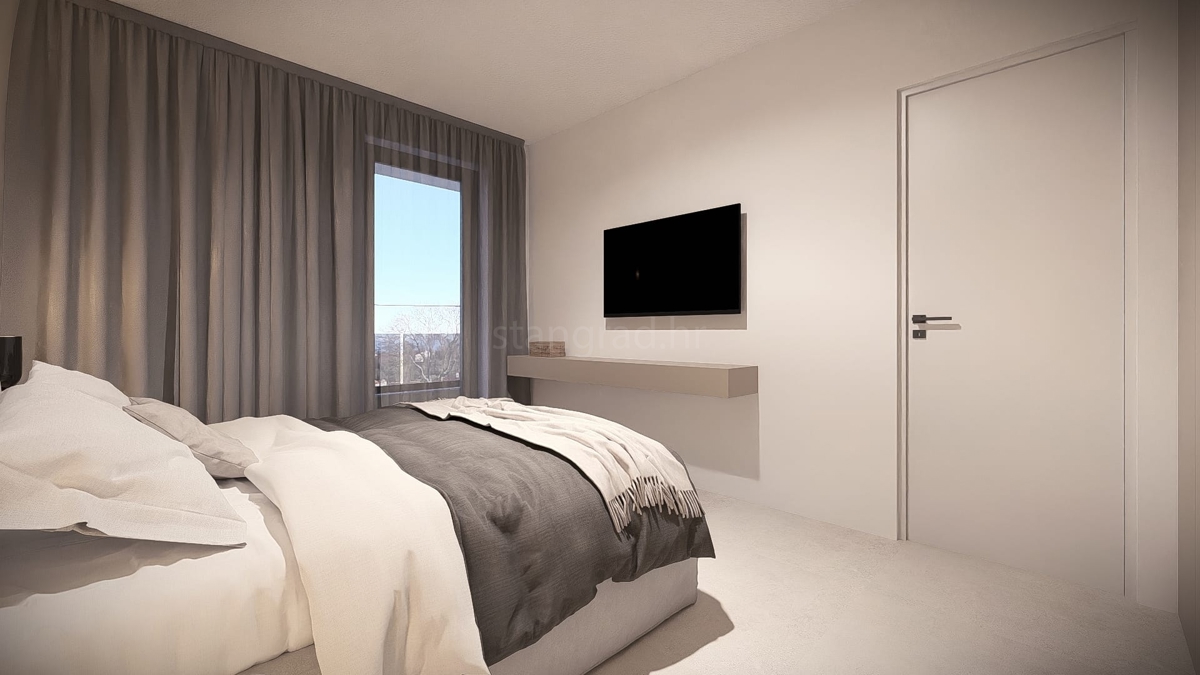 Malinska, nuova casa bifamiliare con piscina e vista mare!