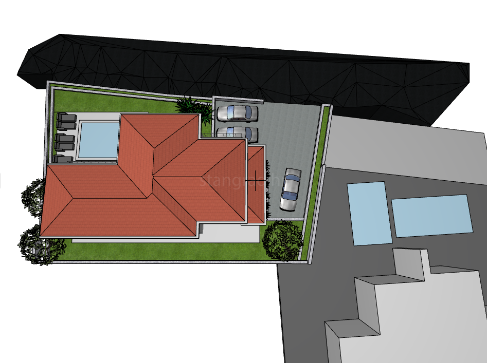 Zona di Krk, terreno con permesso di costruzione e vista mare!