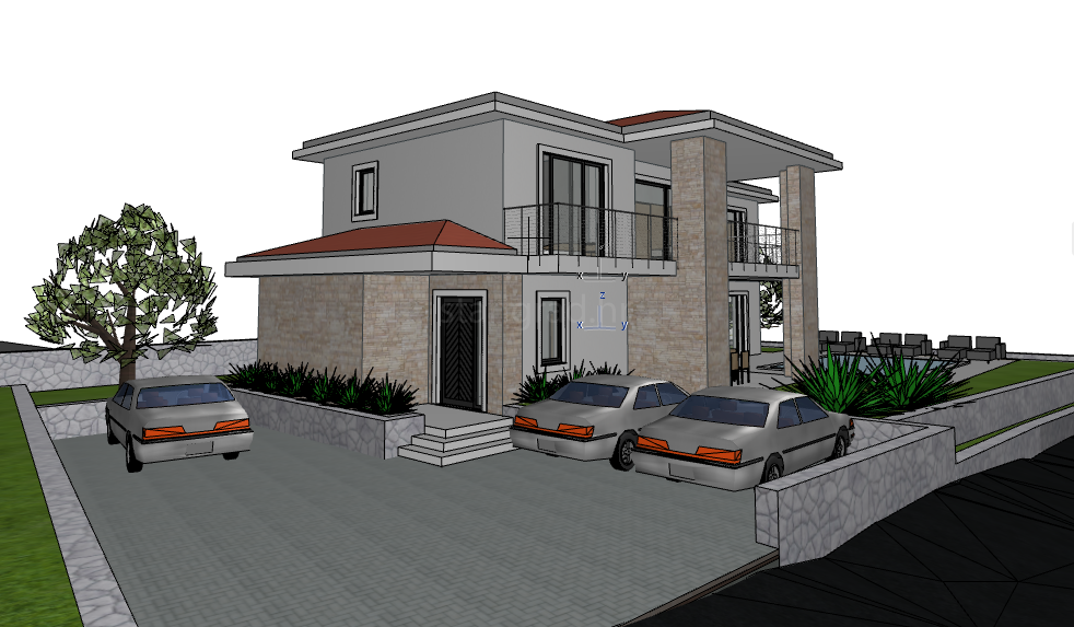 Zona di Krk, terreno con permesso di costruzione e vista mare!