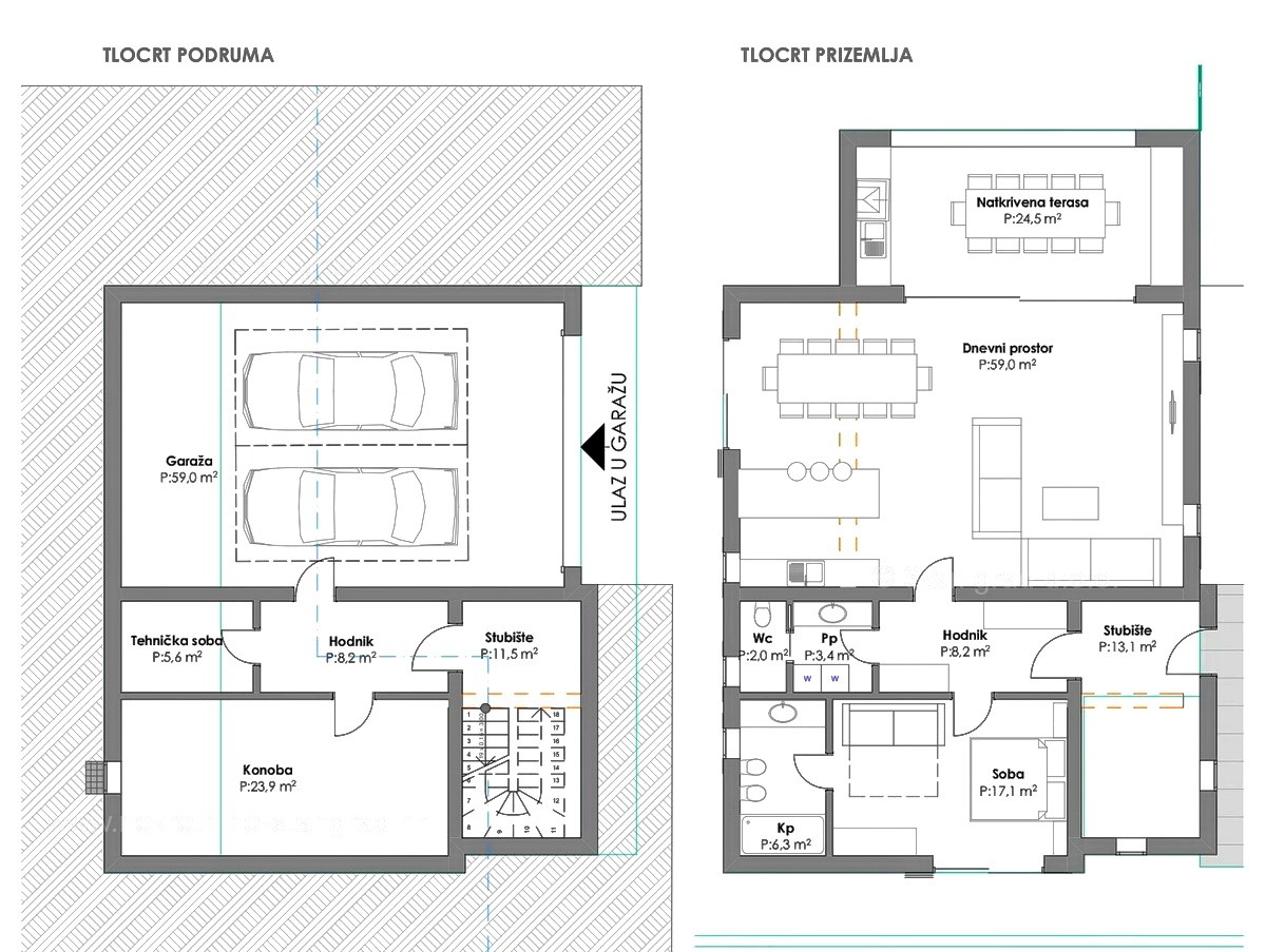 Malinska, 2 terreni edificabili con documentazione di progetto e vista mare!