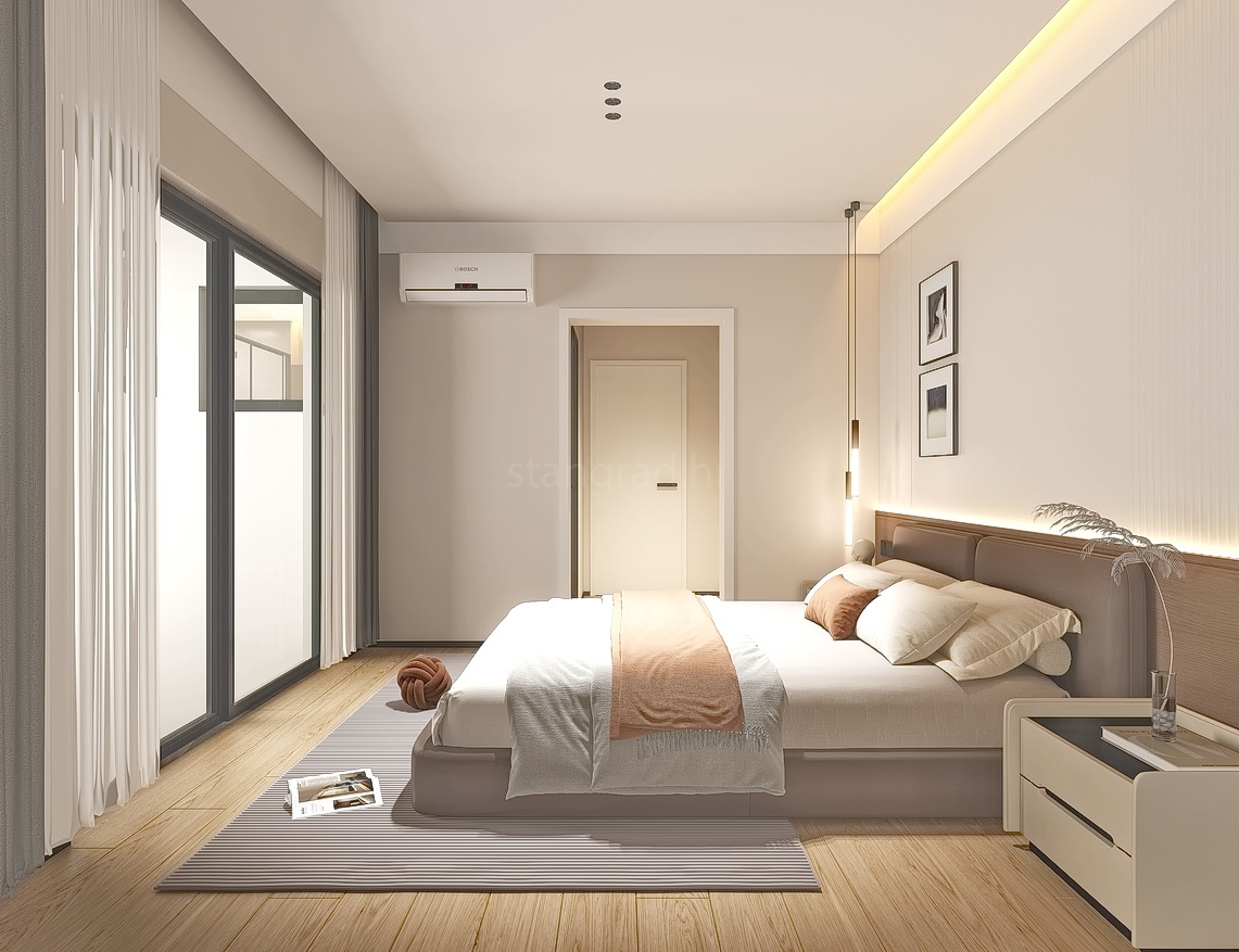 Krk, dintorni, nuova costruzione, casa moderna con piscina e vista