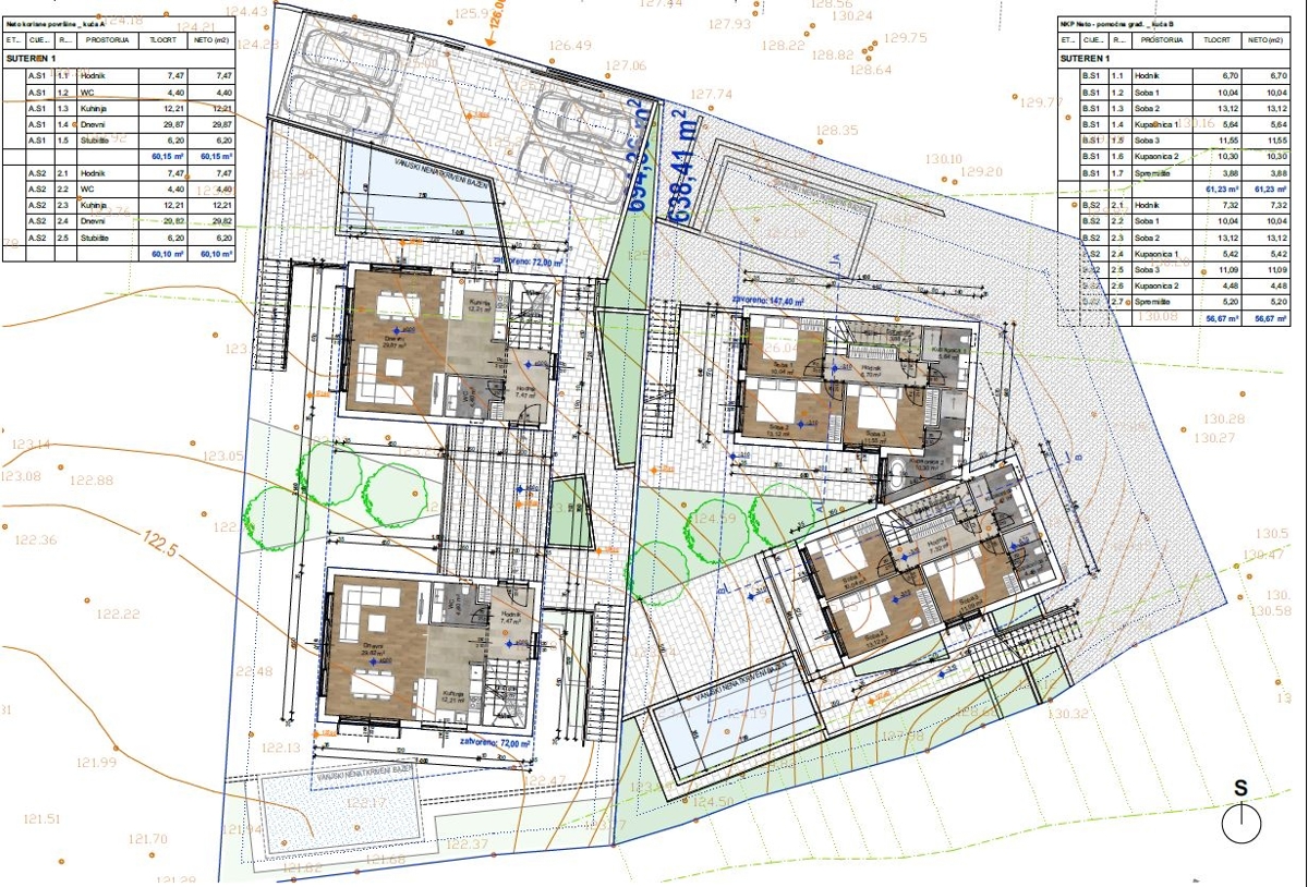 Krk, dintorni, nuova costruzione, casa moderna con piscina e vista