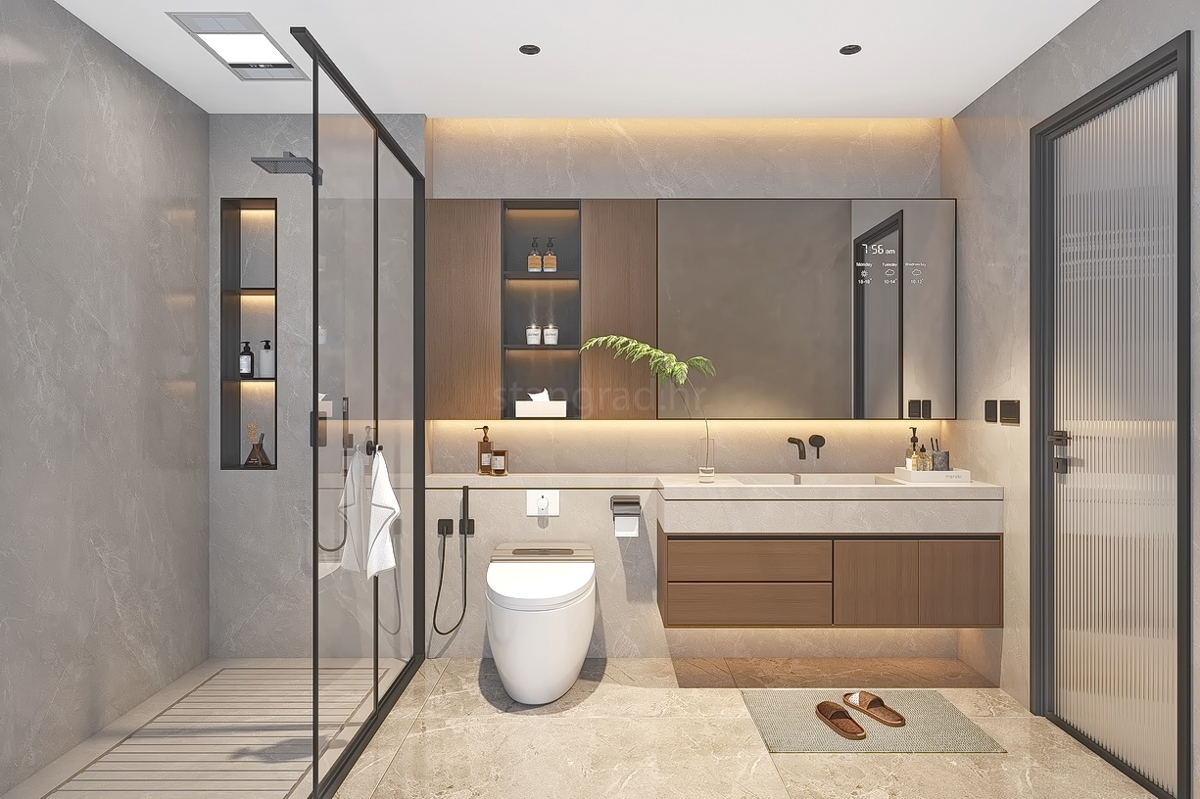 Krk, dintorni, nuova costruzione, casa moderna con piscina e vista