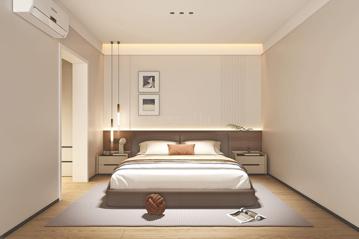 Krk, dintorni, nuova costruzione, casa moderna con piscina e vista