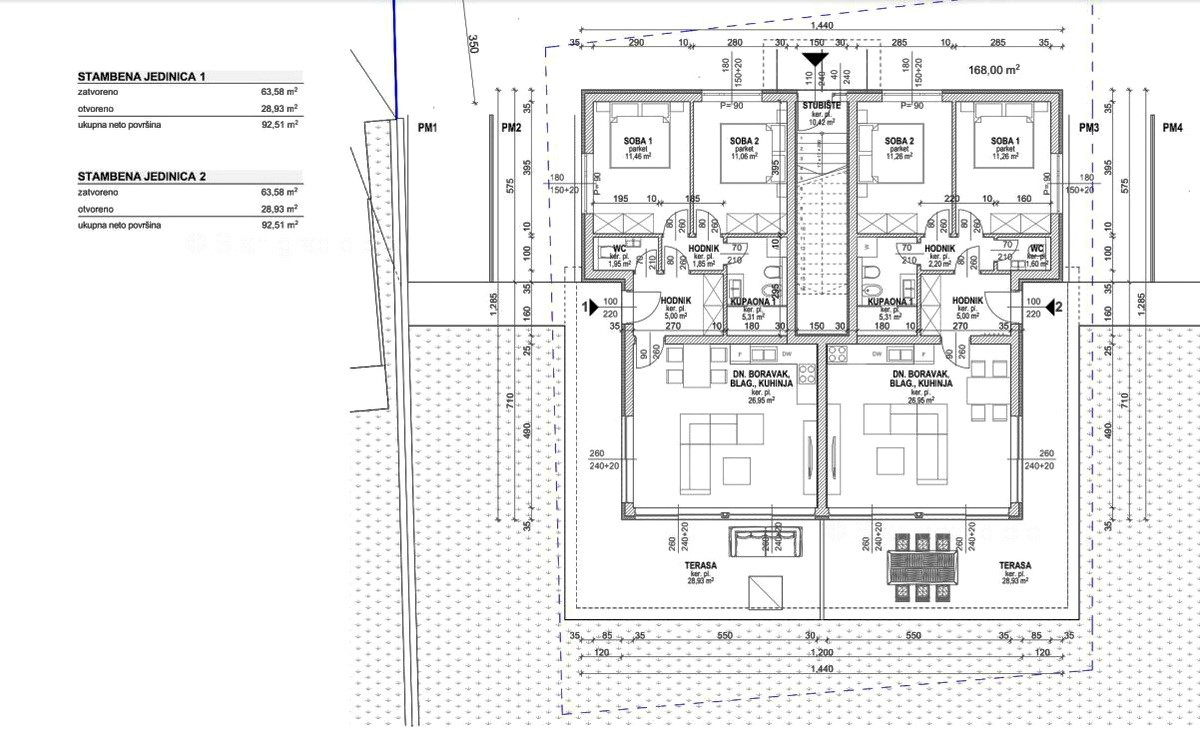 Città di Krk, nuovo appartamento moderno al piano terra di un edificio residenziale, VENDITA!