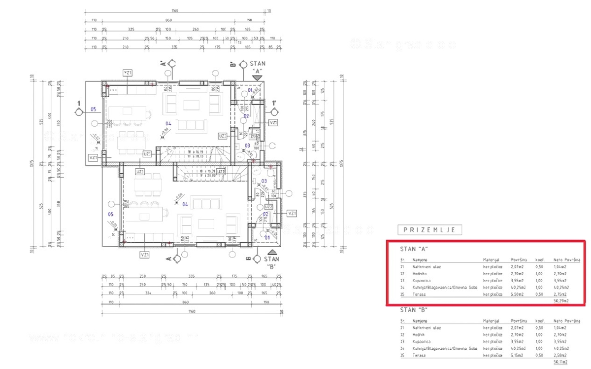 Malinska, casa bifamiliare con piscina e vista mare in una posizione tranquilla!