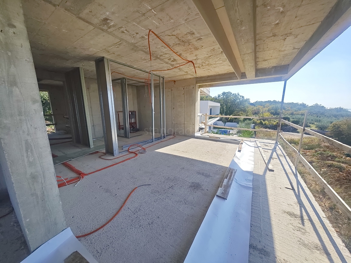 Zona di Krk, casa moderna con vista sul mare aperto!