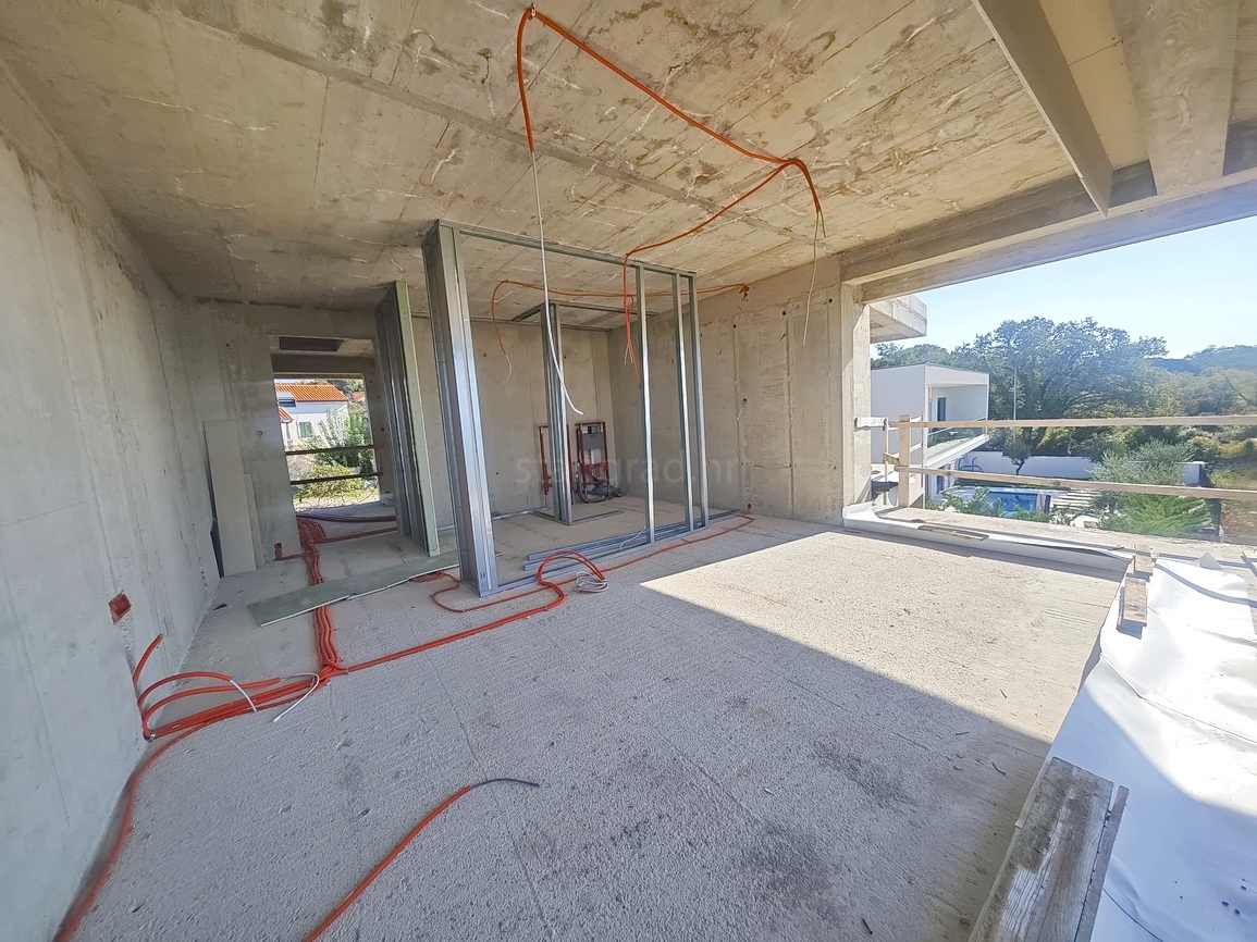 Zona di Krk, casa moderna con vista sul mare aperto!