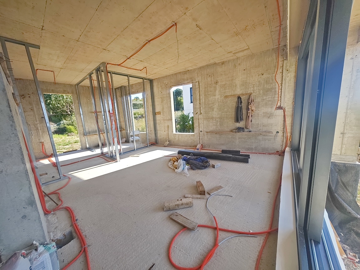 Zona di Krk, casa moderna con vista sul mare aperto!