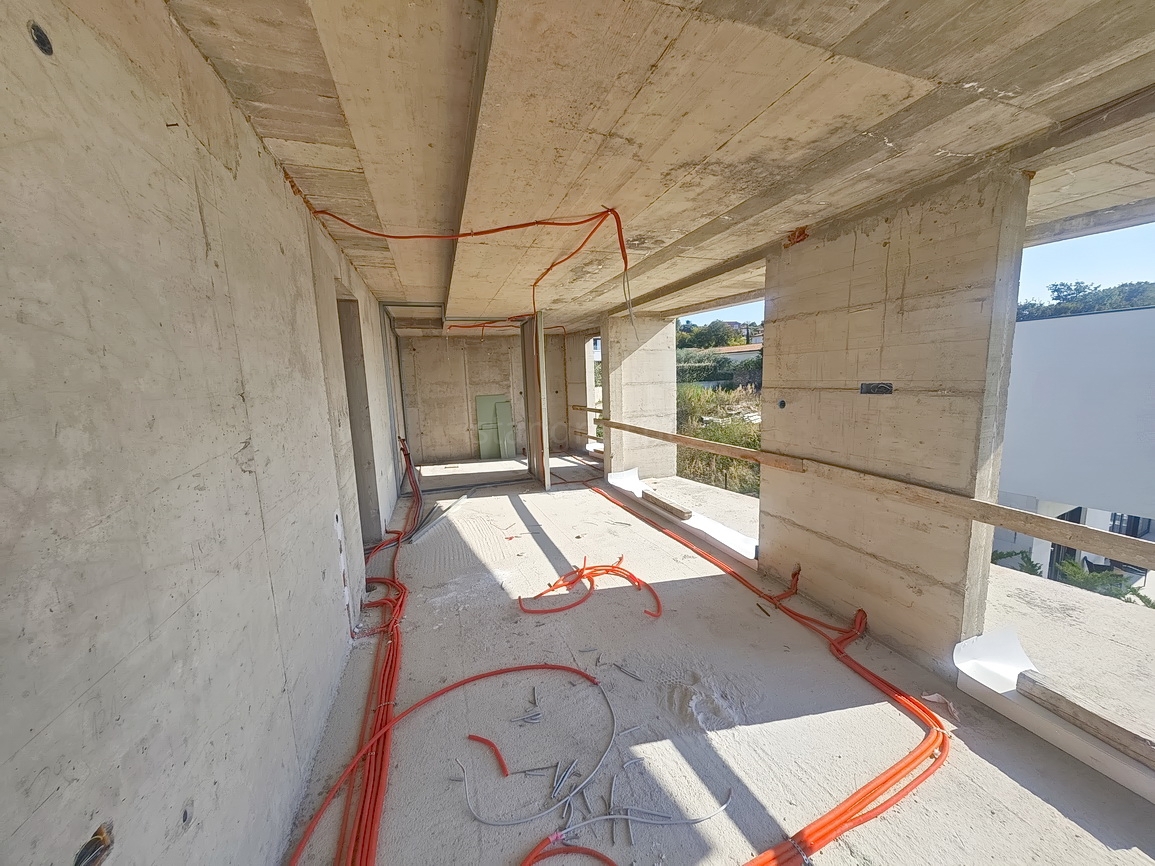 Zona di Krk, casa moderna con vista sul mare aperto!