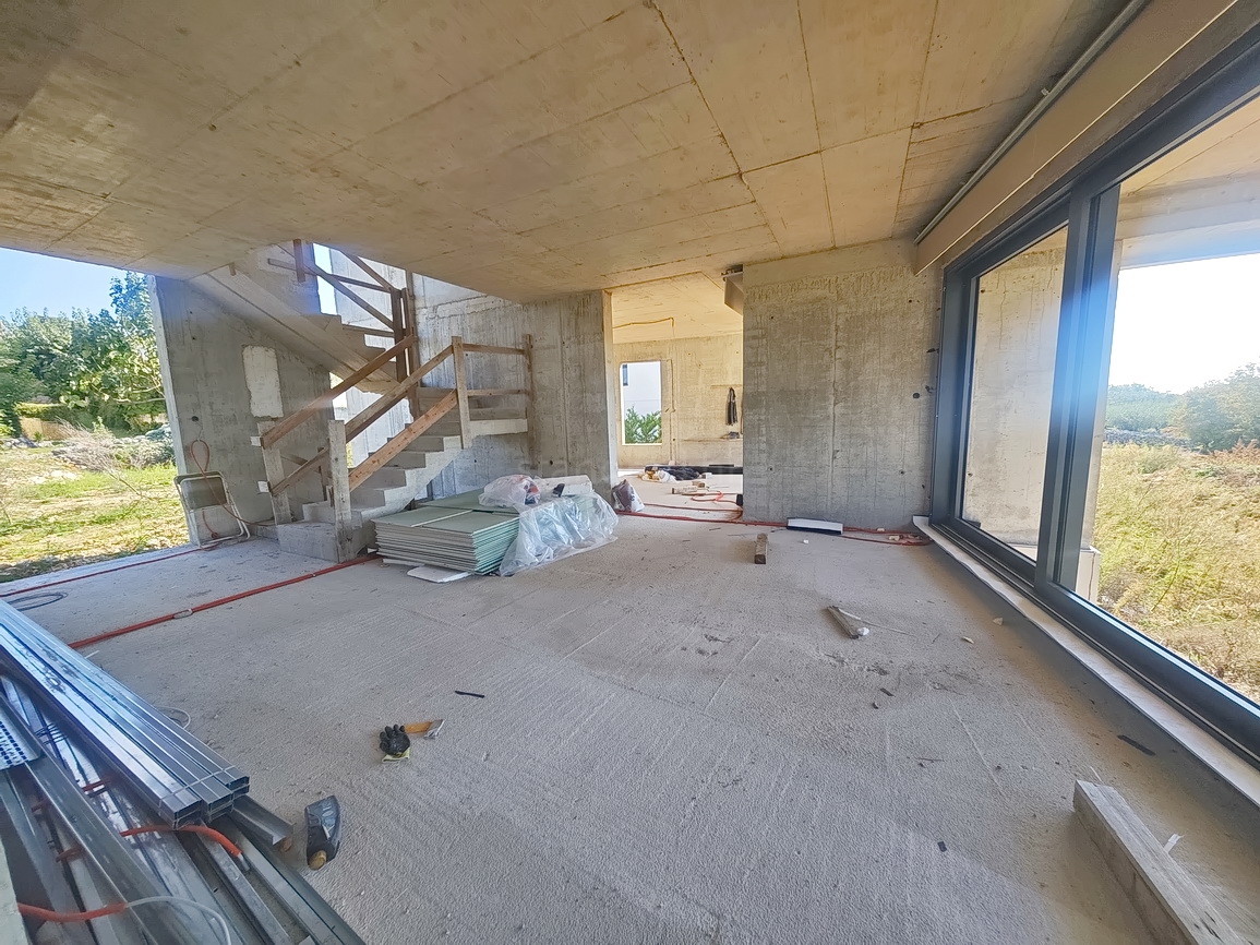 Zona di Krk, casa moderna con vista sul mare aperto!