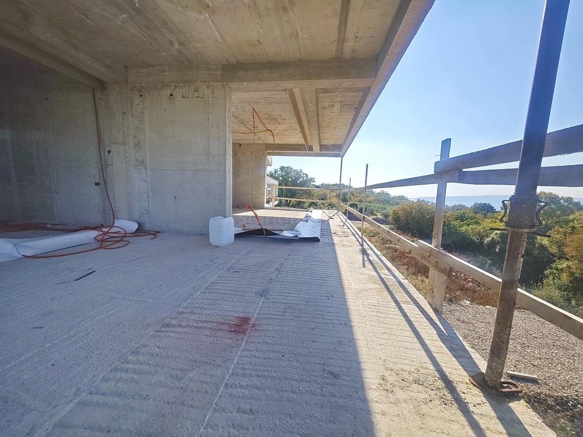 Zona di Krk, casa moderna con vista sul mare aperto!