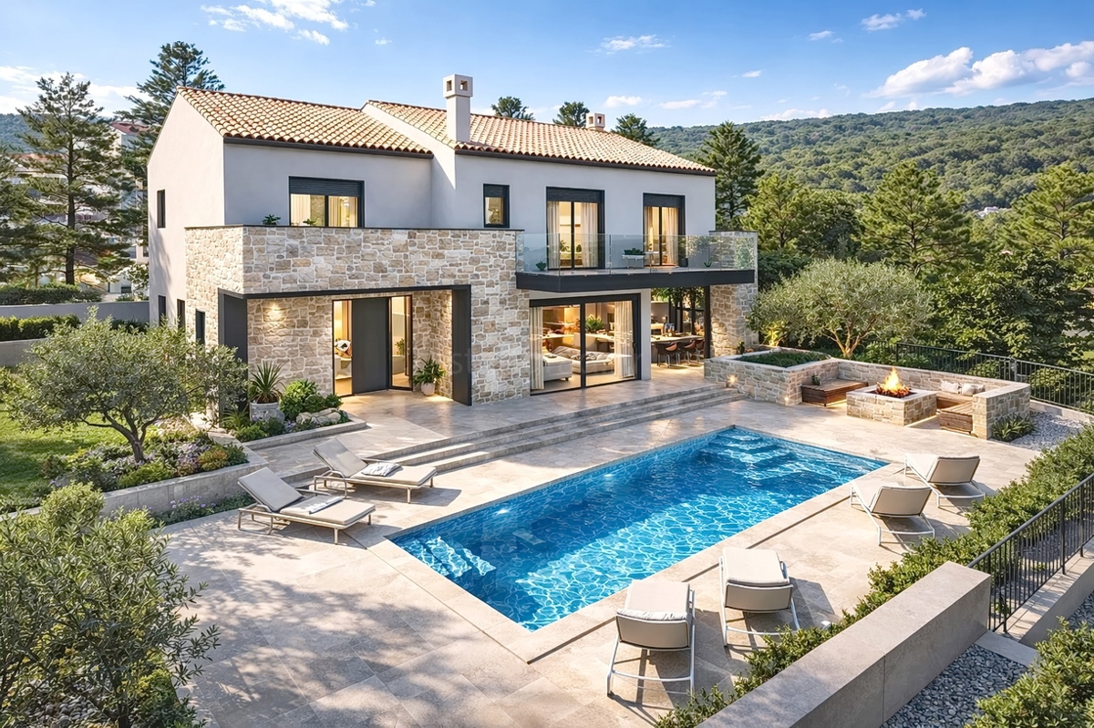 Šilo, una lussuosa villa con un ampio giardino nelle immediate vicinanze del mare!