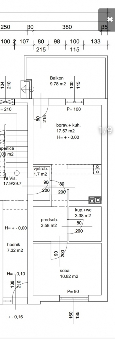 Appartamento Maksimir, 38,75m2