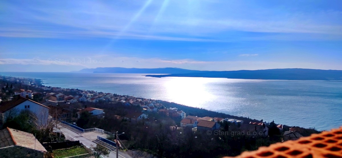 Crikvenica, dintorni, appartamento al pianoterra con vista mare aperta, VENDITA!