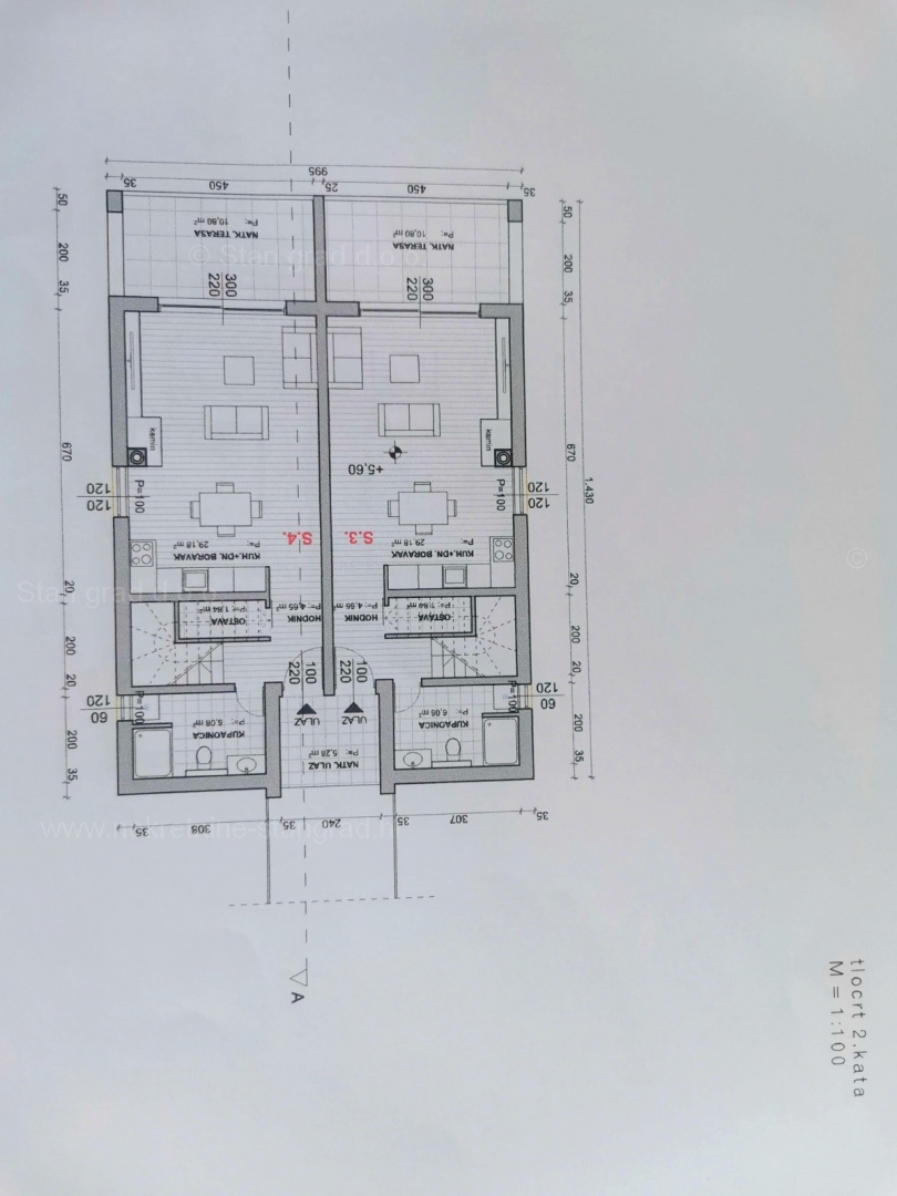 Crikvenica, dintorni, nuovo appartamento a due piani in una posizione tranquilla, IN VENDITA!