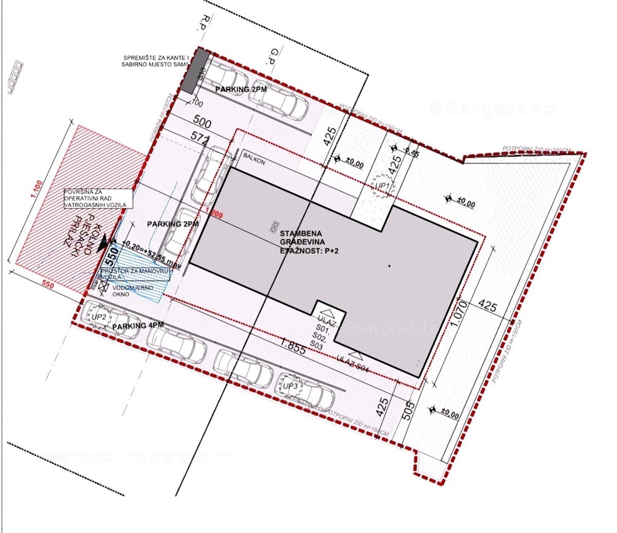 Krk, appartamento al 2° piano di un nuovo edificio con vista sul mare!