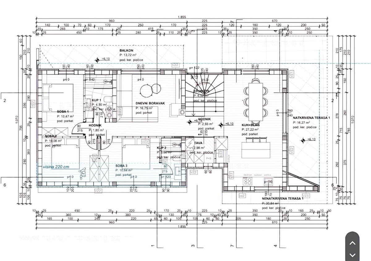 Krk, appartamento al 2° piano di un nuovo edificio con vista sul mare!