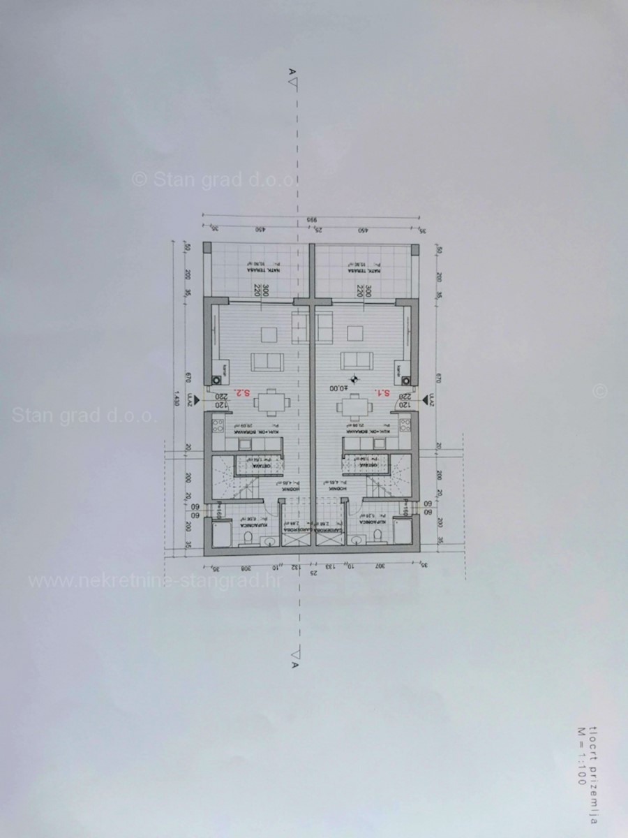 Crikvenica, dintorni, nuova costruzione, appartamento a due piani con vista mare!