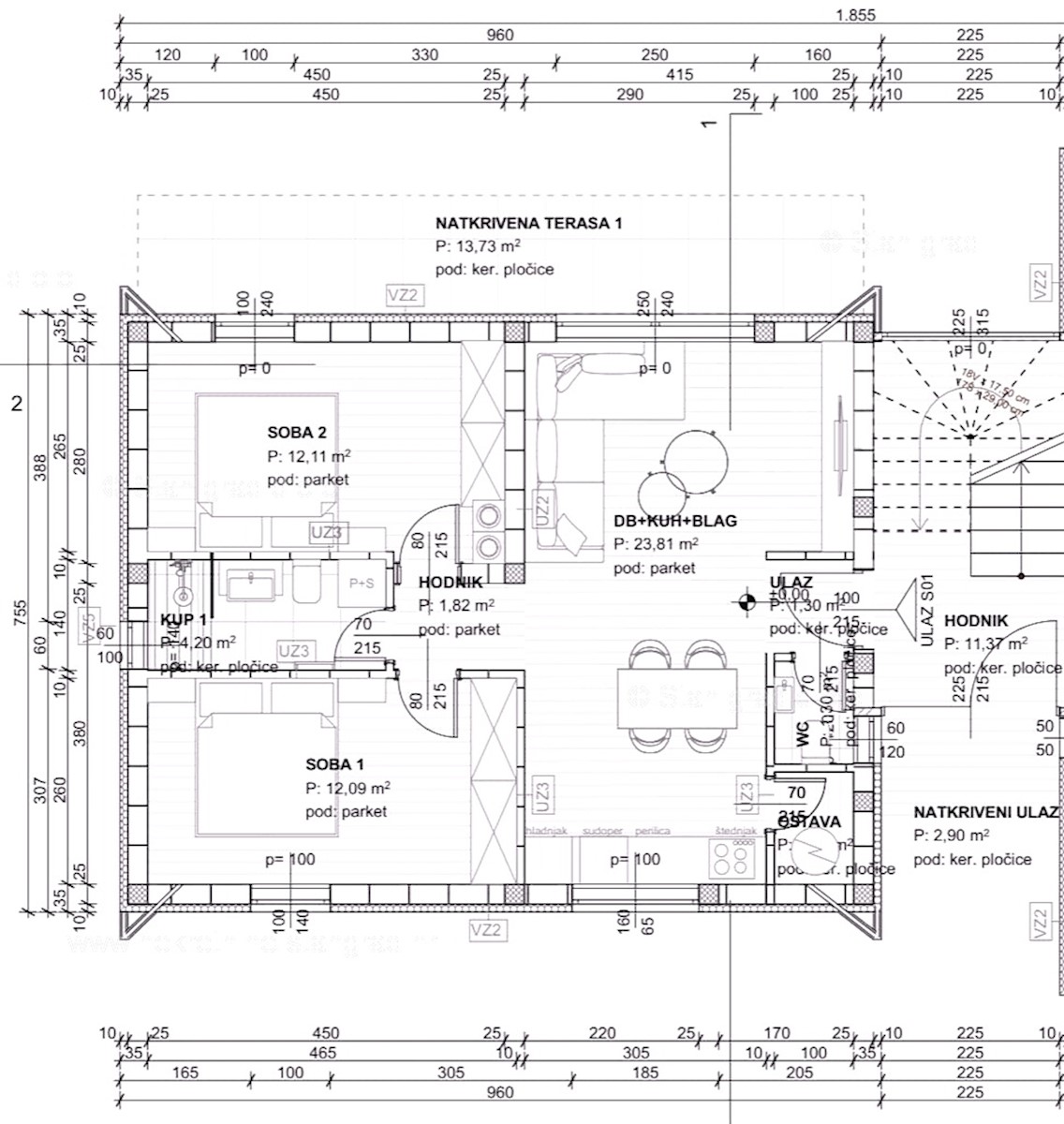 Krk, appartamento al piano terra in una nuova costruzione con giardino, posizione attraente!