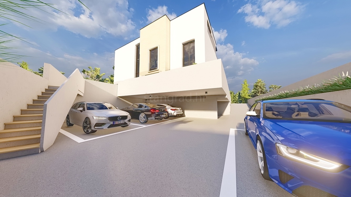 Citta di Krk, edificio con quattro appartamenti in fase di costruzione vicino al mare!