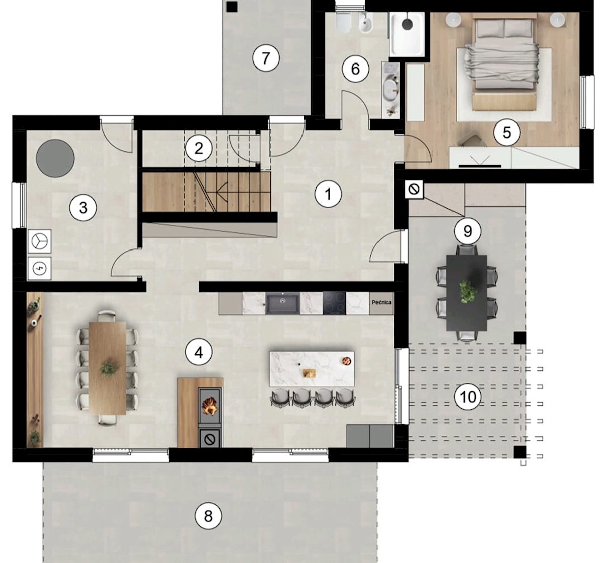 Esclusiva villa moderna a Premantura - Lusso, comfort e vista sul mare