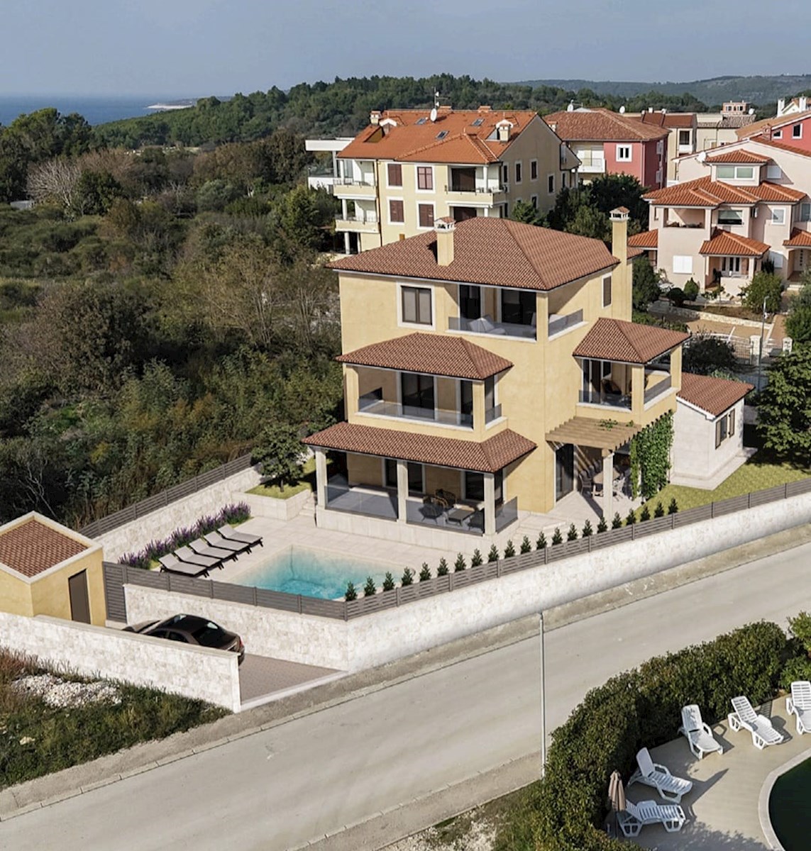 Esclusiva villa moderna a Premantura - Lusso, comfort e vista sul mare