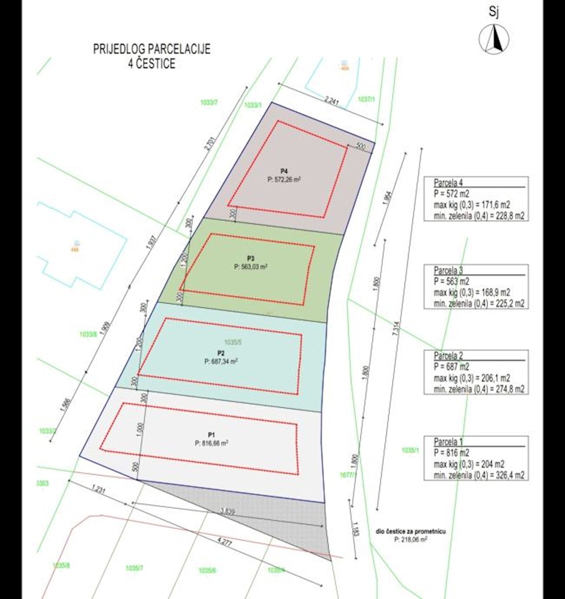 Terreno edificabile, Medulin, 563 m2