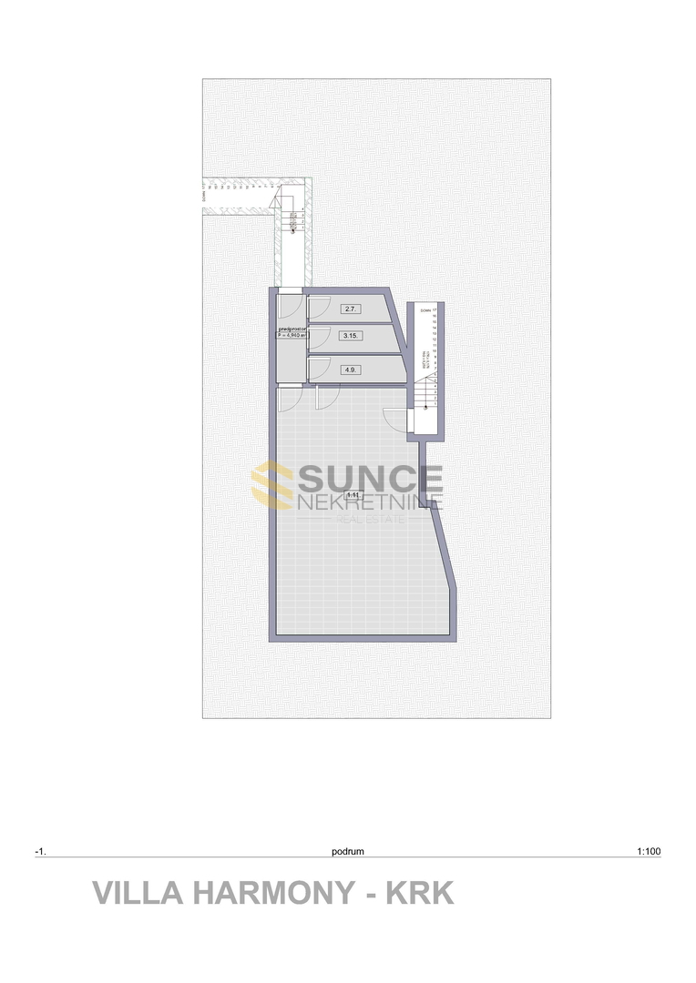 Krk, appartamento di lusso di alta qualità con giardino e piscina!