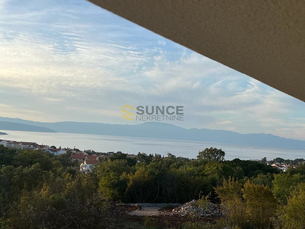 MALINSKA, NUEVO ARTAMENTO DI 39 M2 CON SPLENDIDA VISTA MARE, POSIZIONE BELLA E TRANQUILLA!