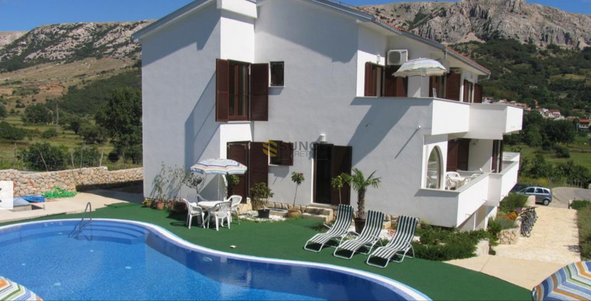 Baška - dintorni, casa indipendente con 5 appartamenti e vista!