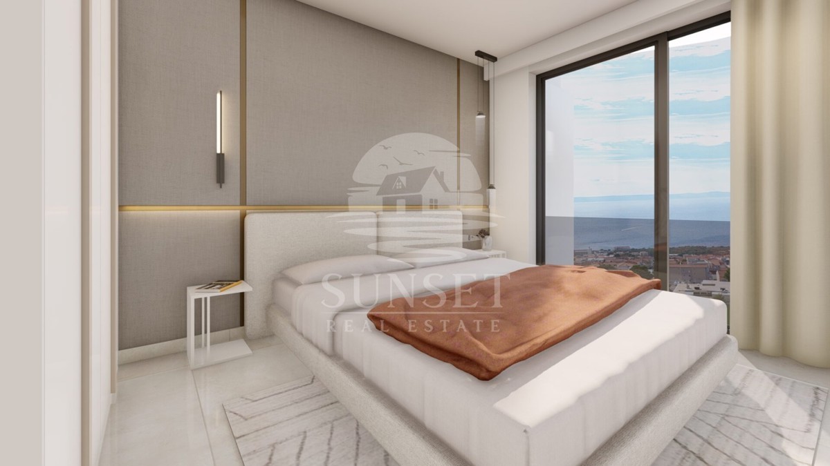 MAKARSKA - APPARTAMENTO CON DUE CAMERE DA LETTO E BALCONE/LOGGIA IN UNA POSIZIONE ATTRAENTE