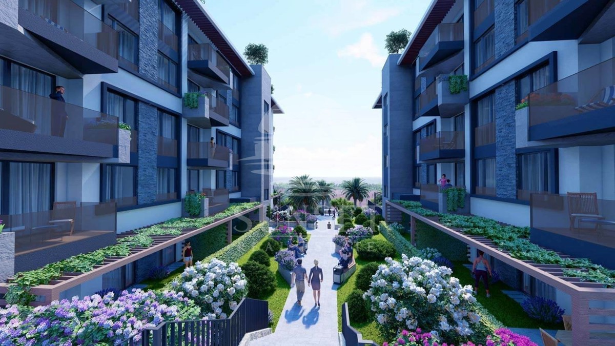 MAKARSKA - APPARTAMENTO DI LUSSO CON DUE CAMERE DA LETTO, TERRAZZA E GIARDINO AL PIANO TERRA