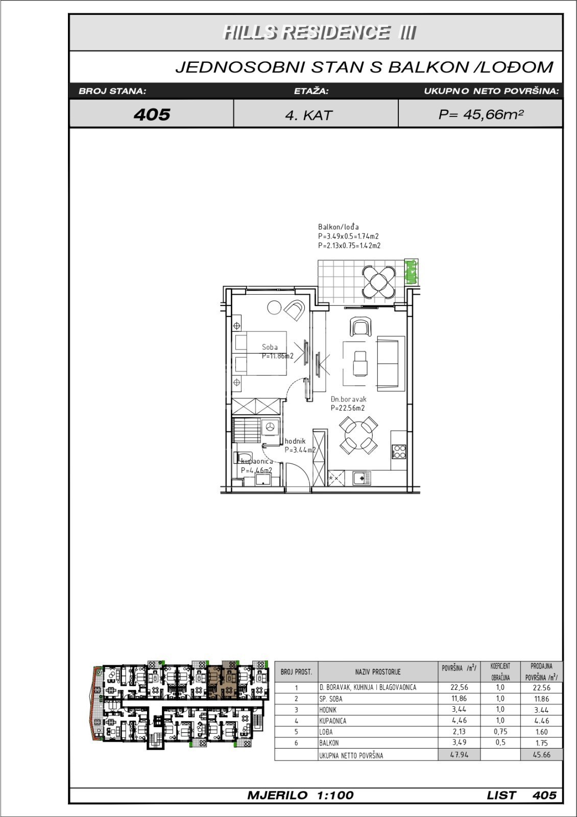 MAKARSKA - APPARTAMENTO CON UNA CAMERA DA LETTO E BALCONE/LOGGIA IN UNA ZONA ATTRAENTE