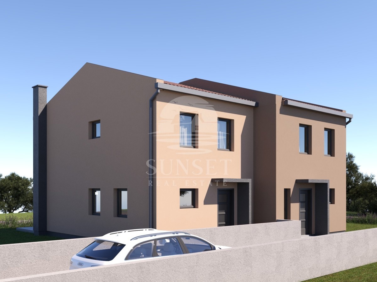 CASA A SCHIERA CON VISTA MARE E 3 CAMERE DA LETTO NELLE IMMEDIATE VICINANZE DI BUJE, IN UNA ZONA TRANQUILLA