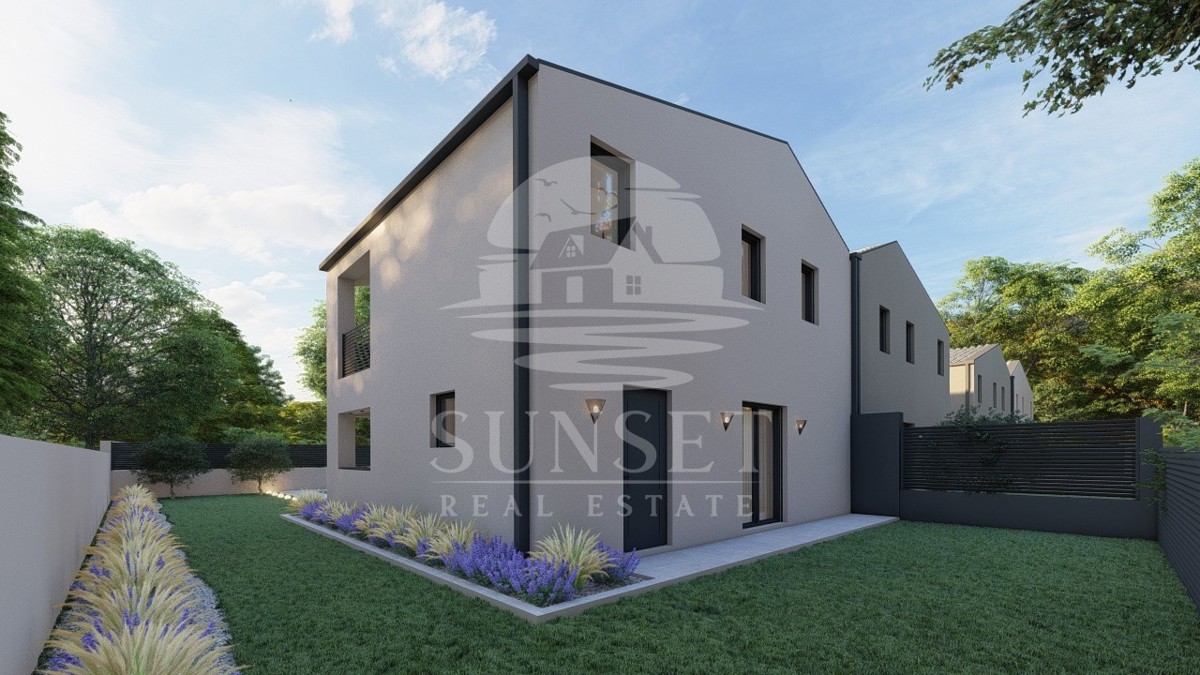 CASA DOPPIA MODERNA CON PISCINA IN COSTRUZIONE - DINTORNI DI BUJA