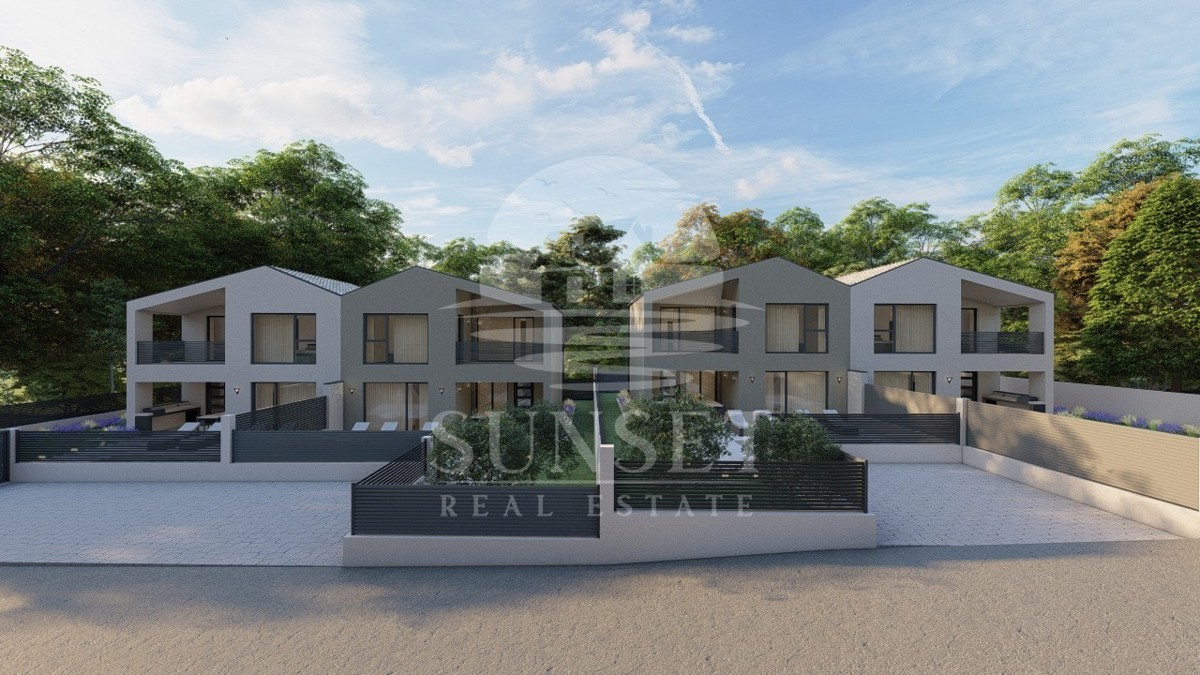 CASA DOPPIA MODERNA CON PISCINA IN COSTRUZIONE - DINTORNI DI BUJA