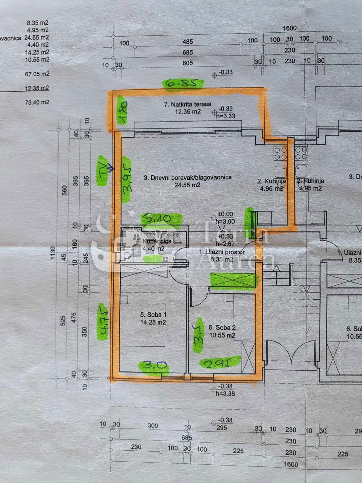 Appartamento Njivice, Omišalj, 75,65m2