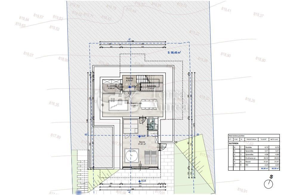 Terreno edificabile Benkovac Fužinski, Fužine, 1.050m2