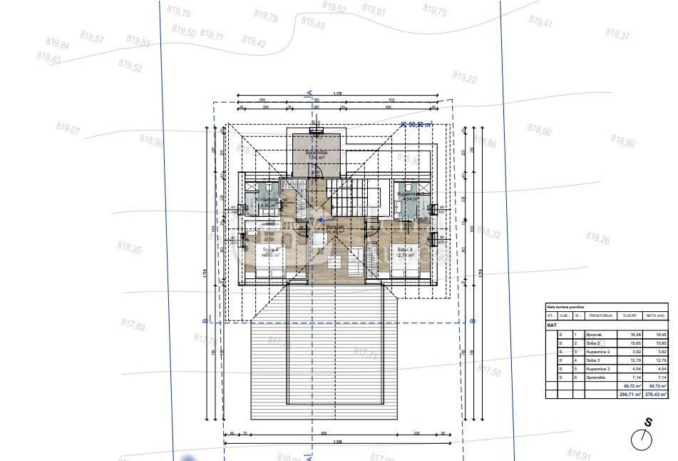 Terreno edificabile Benkovac Fužinski, Fužine, 1.050m2