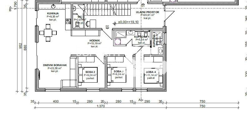 Istria, Medulin, zona Banjole, appartamento con piscina, 130m2, 3 camere da letto, giardino, NUOVO!! #vendita