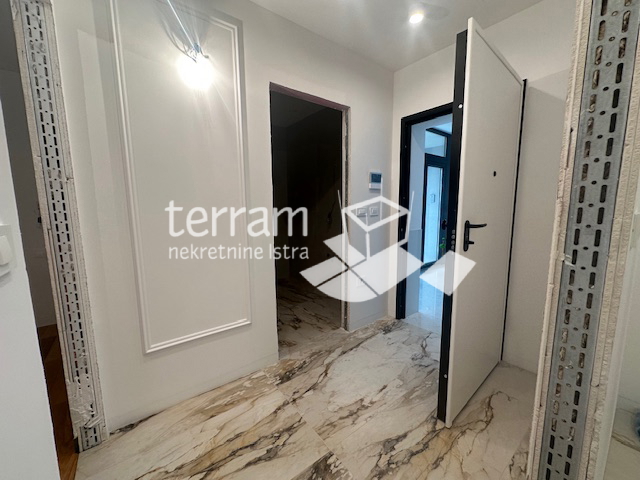 Istria, Pola, Štinjan, appartamento 66,23m2, piano terra, 1 camera da letto + soggiorno con angolo cottura, giardino 100m2, NUOVO, #vendita