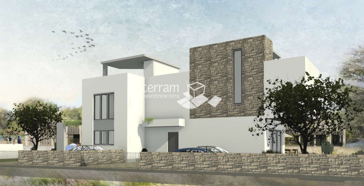 Istria, Ližnjan, terreno edificabile 802m2, costruzione iniziata, vendita